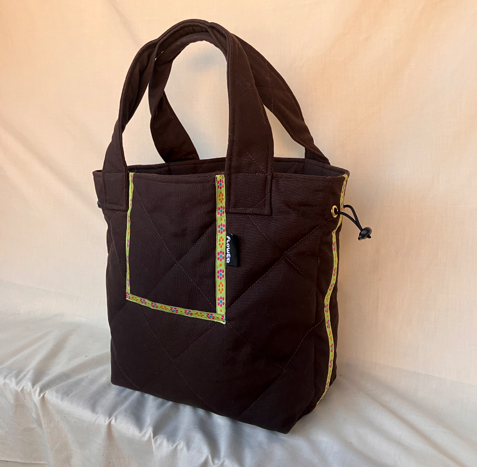 Flower Quilted Tote