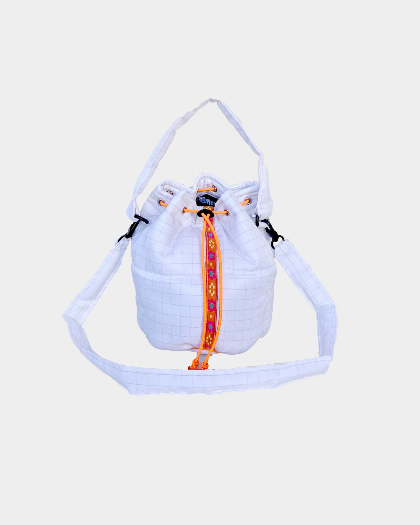 Mini Bucket Bag Quilted White